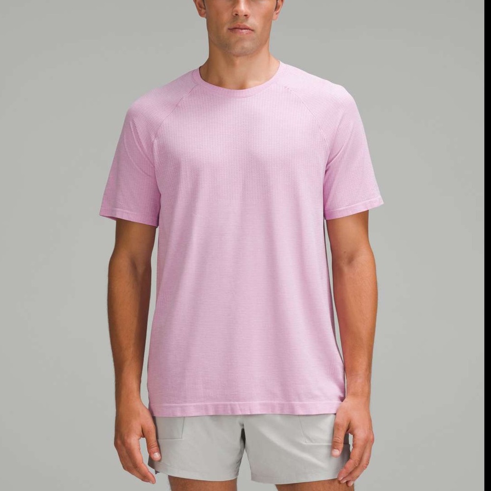 lululemon athletica Men’s Short-Sleeve Crew Tee - Light Pink